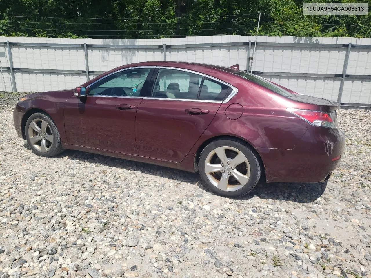 2012 Acura Tl VIN: 19UUA9F54CA003313 Lot: 62362074