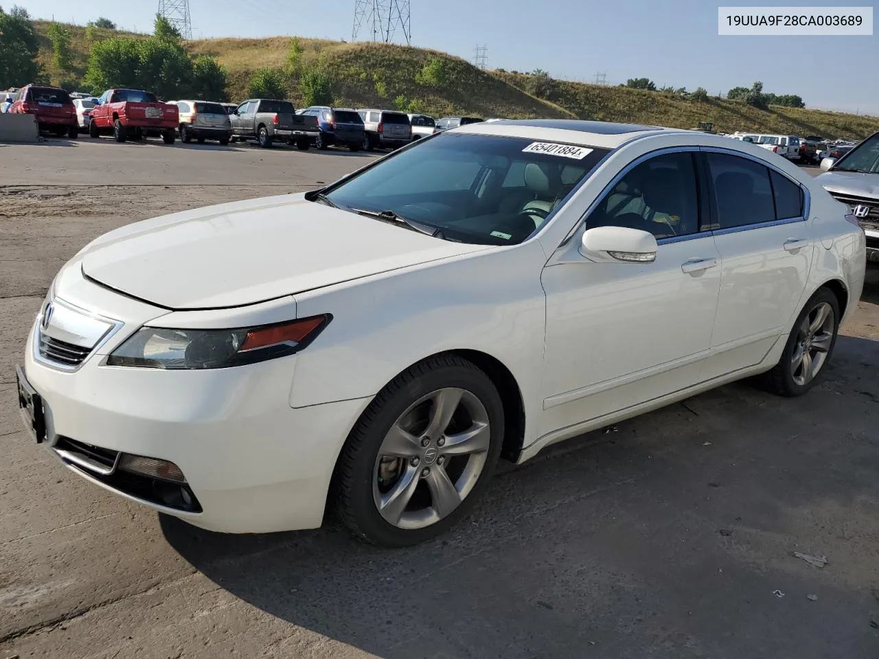 2012 Acura Tl VIN: 19UUA9F28CA003689 Lot: 65401884