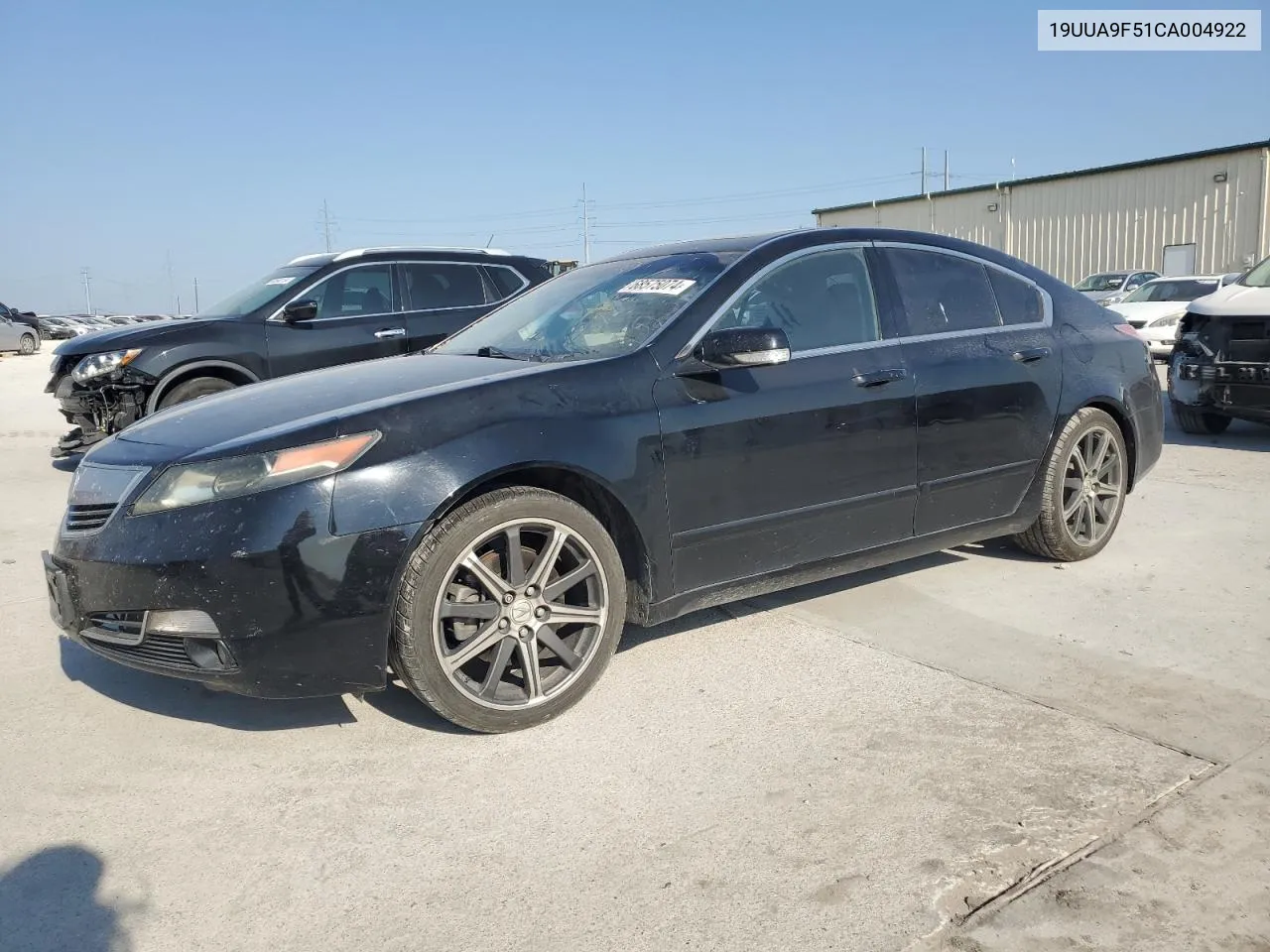 2012 Acura Tl VIN: 19UUA9F51CA004922 Lot: 68575074