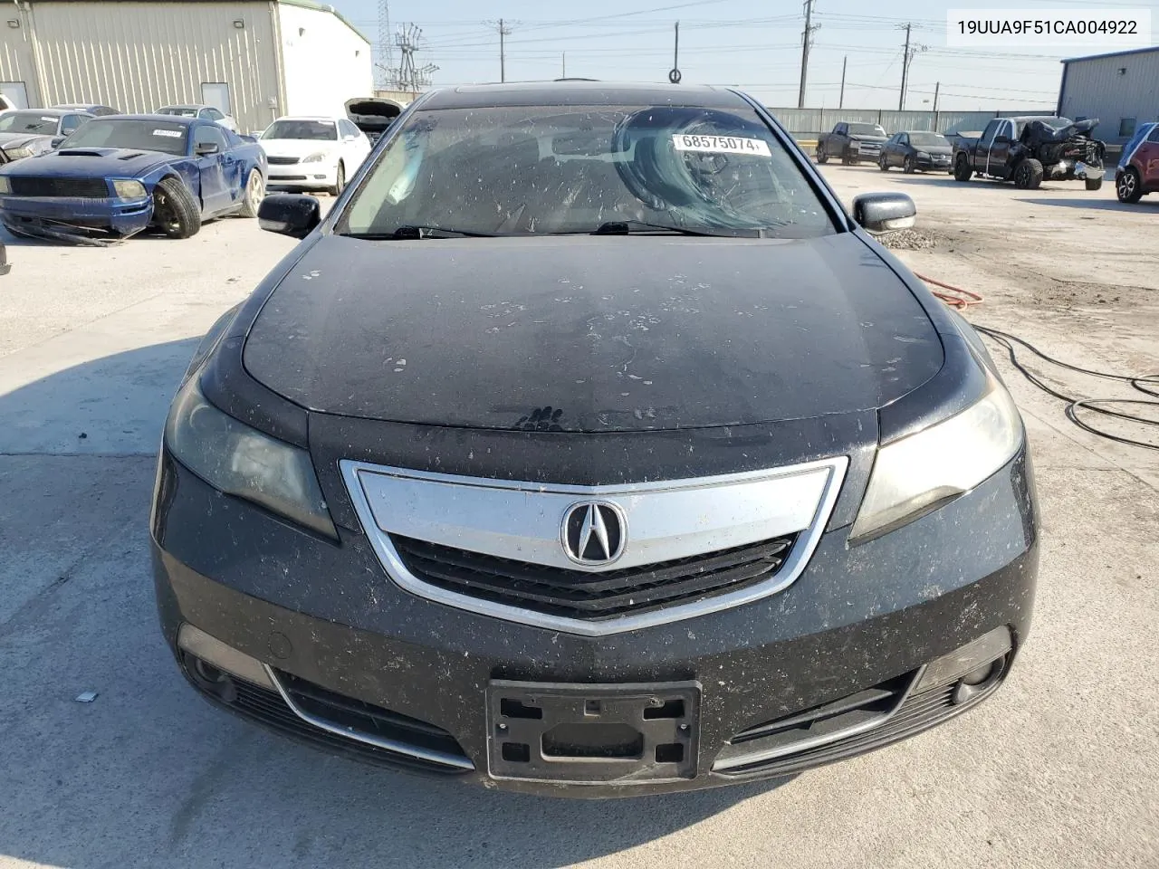 2012 Acura Tl VIN: 19UUA9F51CA004922 Lot: 68575074