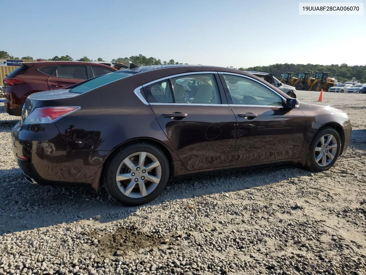 2012 Acura Tl VIN: 19UUA8F28CA006070 Lot: 68766304