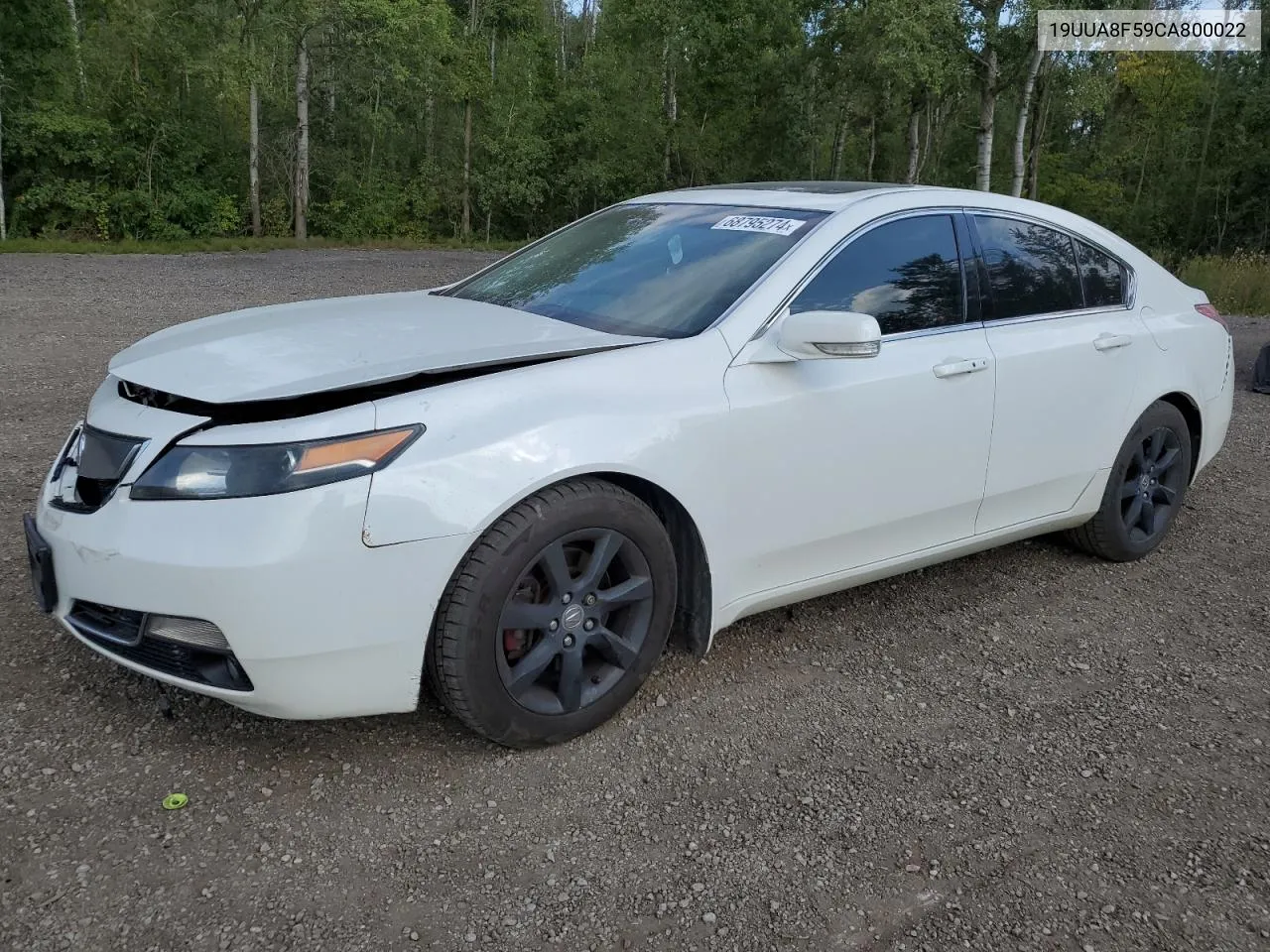 2012 Acura Tl VIN: 19UUA8F59CA800022 Lot: 68795274