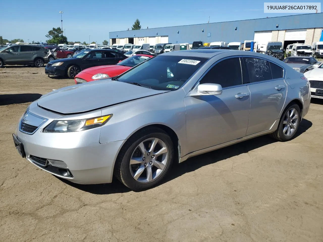 2012 Acura Tl VIN: 19UUA8F26CA017892 Lot: 69603994