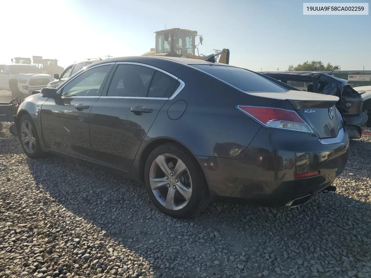 2012 Acura Tl VIN: 19UUA9F58CA002259 Lot: 70323864