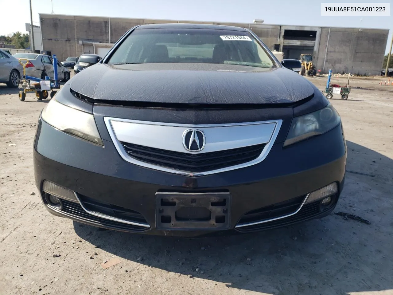 2012 Acura Tl VIN: 19UUA8F51CA001223 Lot: 70721584