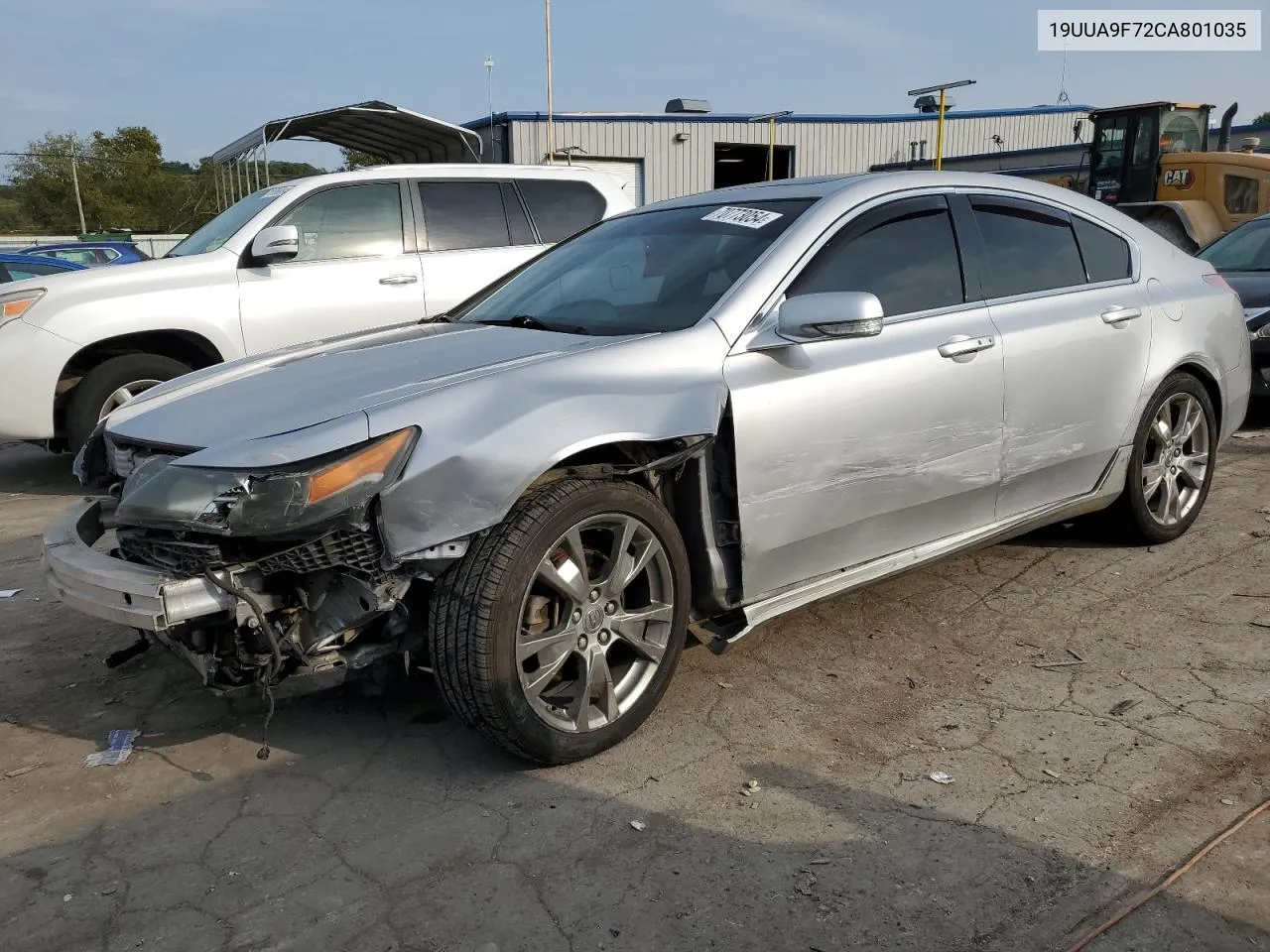 2012 Acura Tl VIN: 19UUA9F72CA801035 Lot: 70773054