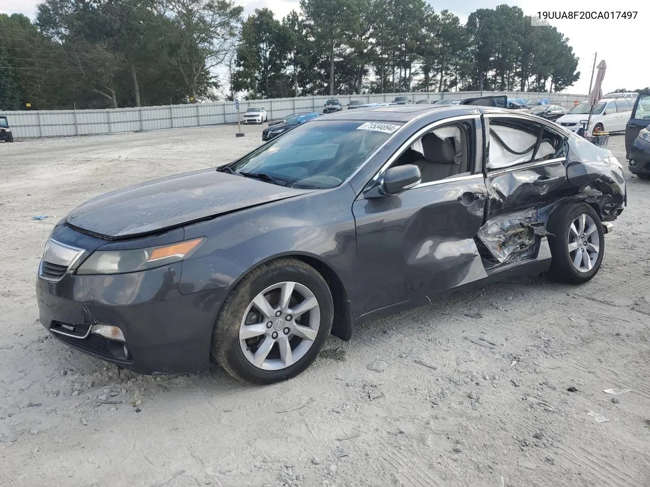 2012 Acura Tl VIN: 19UUA8F20CA017497 Lot: 71534894