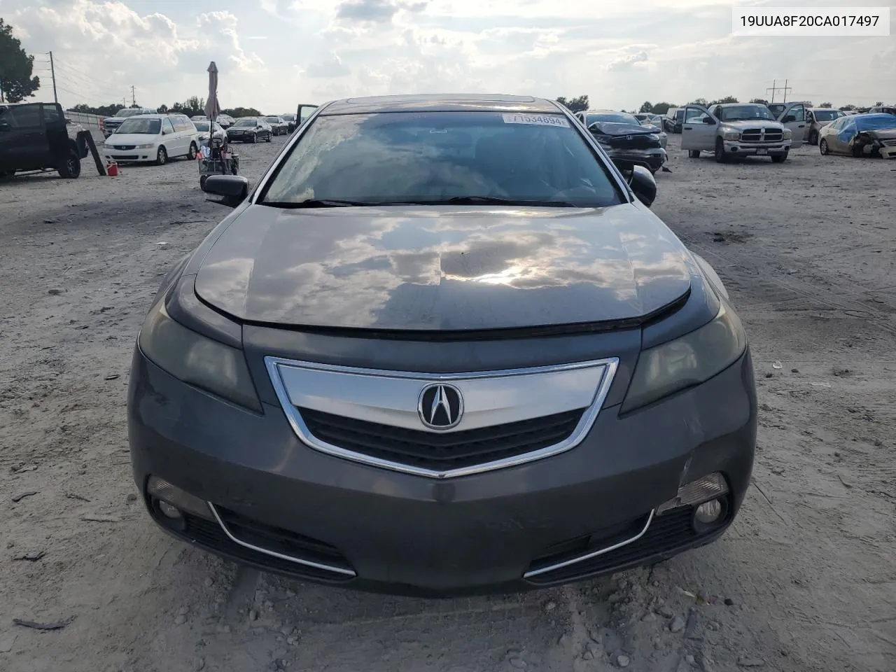 2012 Acura Tl VIN: 19UUA8F20CA017497 Lot: 71534894