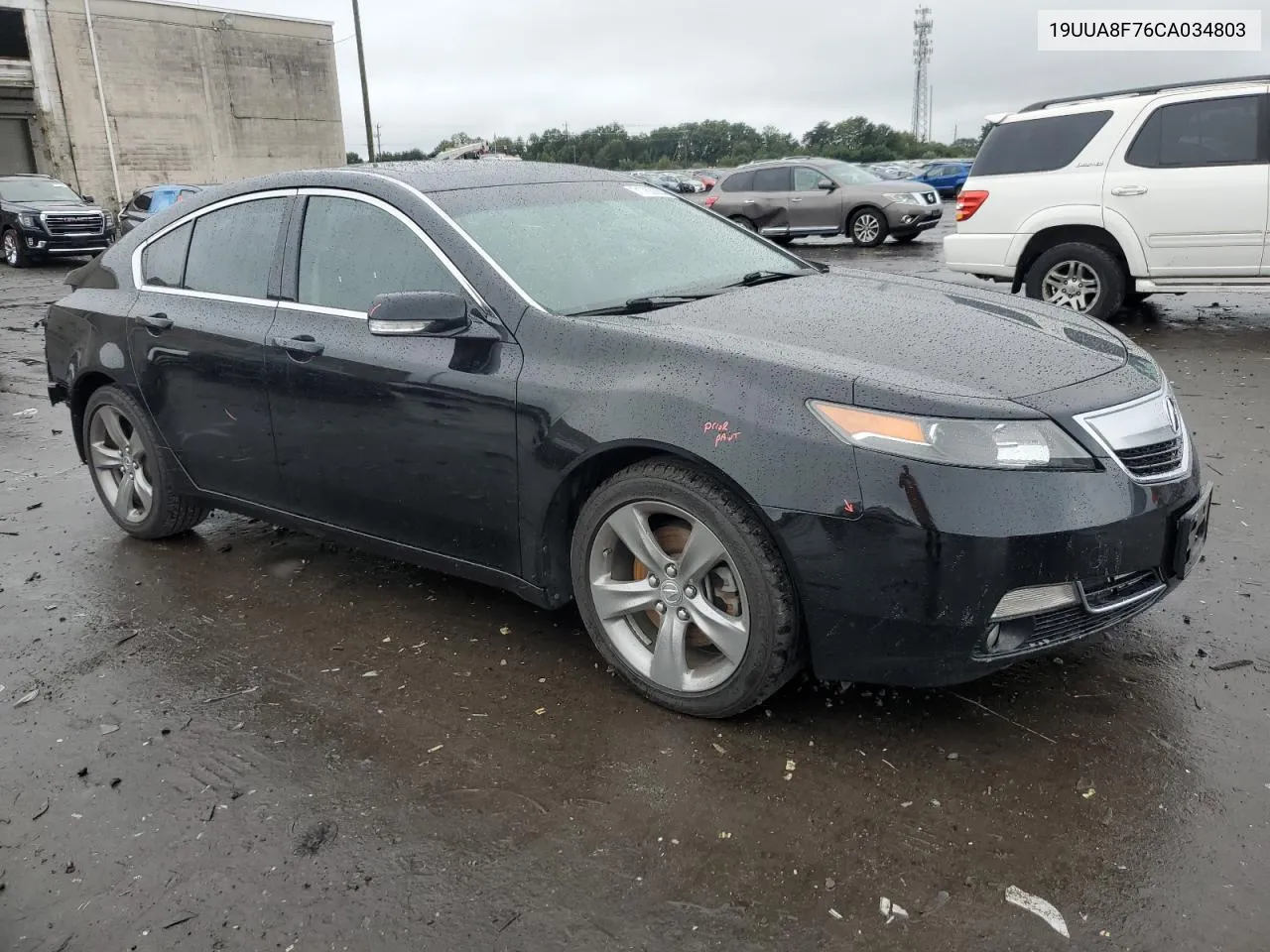 2012 Acura Tl VIN: 19UUA8F76CA034803 Lot: 71763254