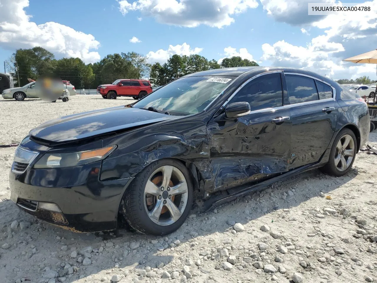 2012 Acura Tl VIN: 19UUA9E5XCA004788 Lot: 72116034