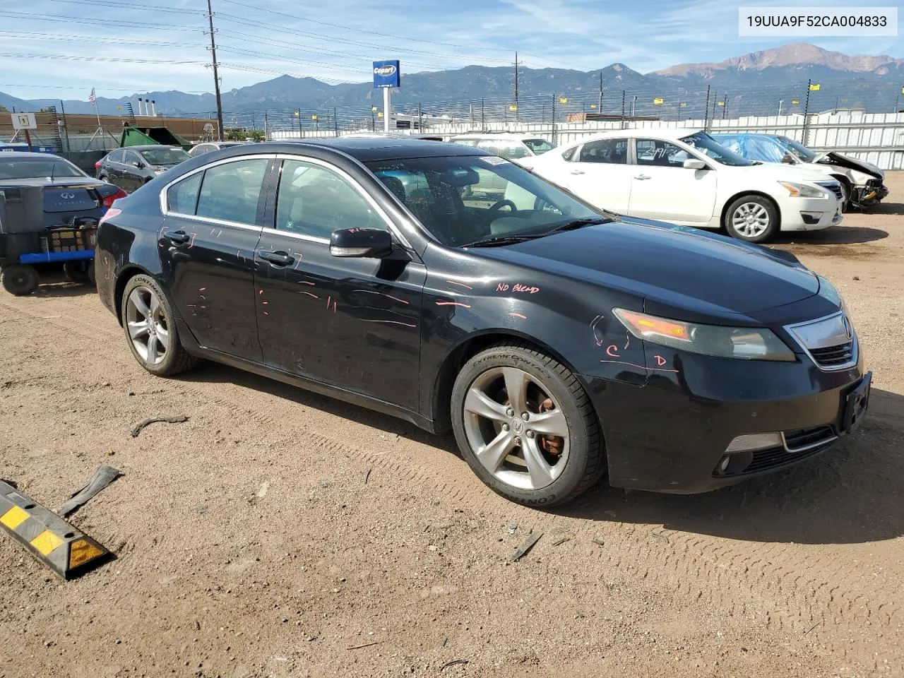 2012 Acura Tl VIN: 19UUA9F52CA004833 Lot: 72922044