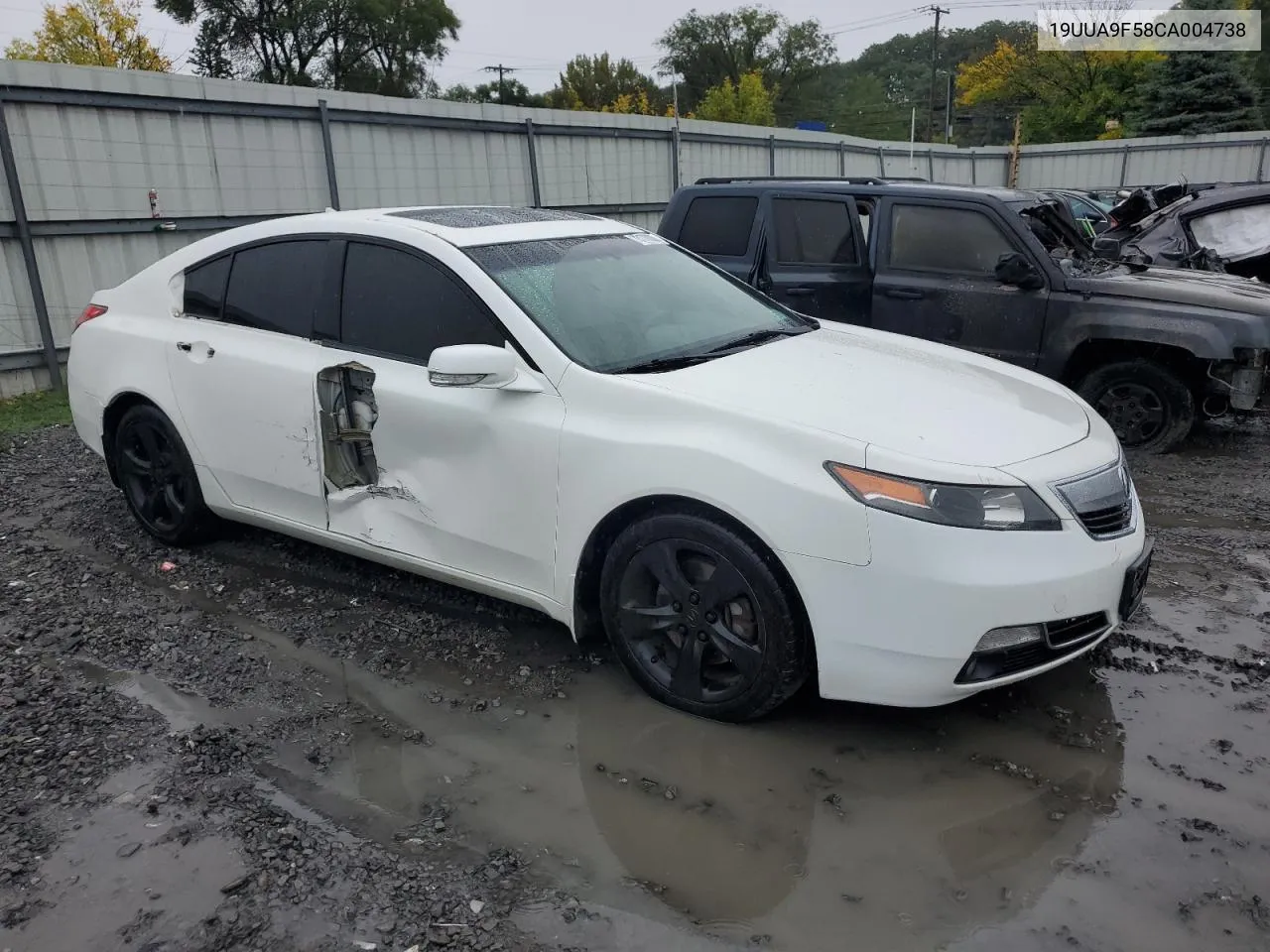 2012 Acura Tl VIN: 19UUA9F58CA004738 Lot: 73178004