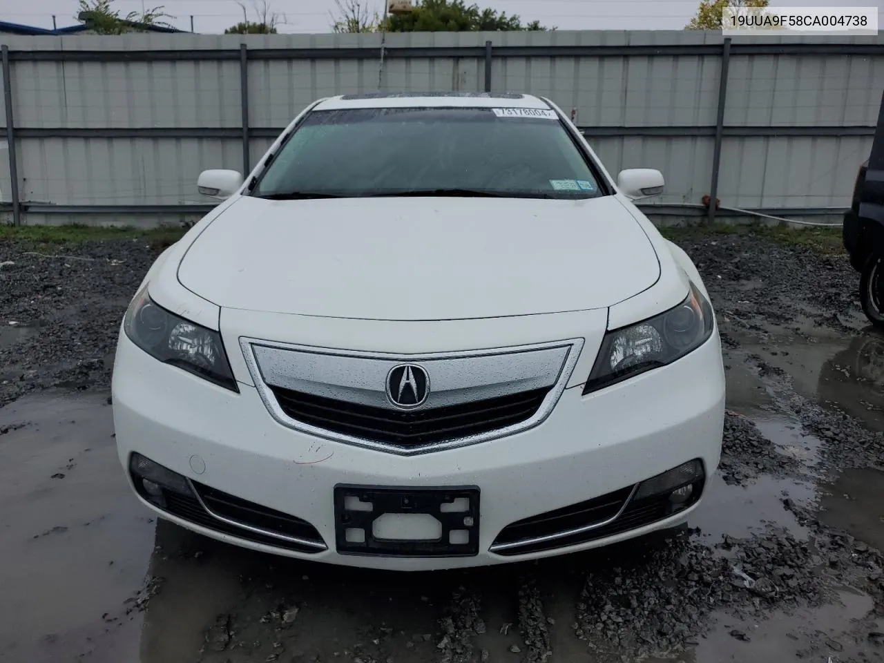 2012 Acura Tl VIN: 19UUA9F58CA004738 Lot: 73178004