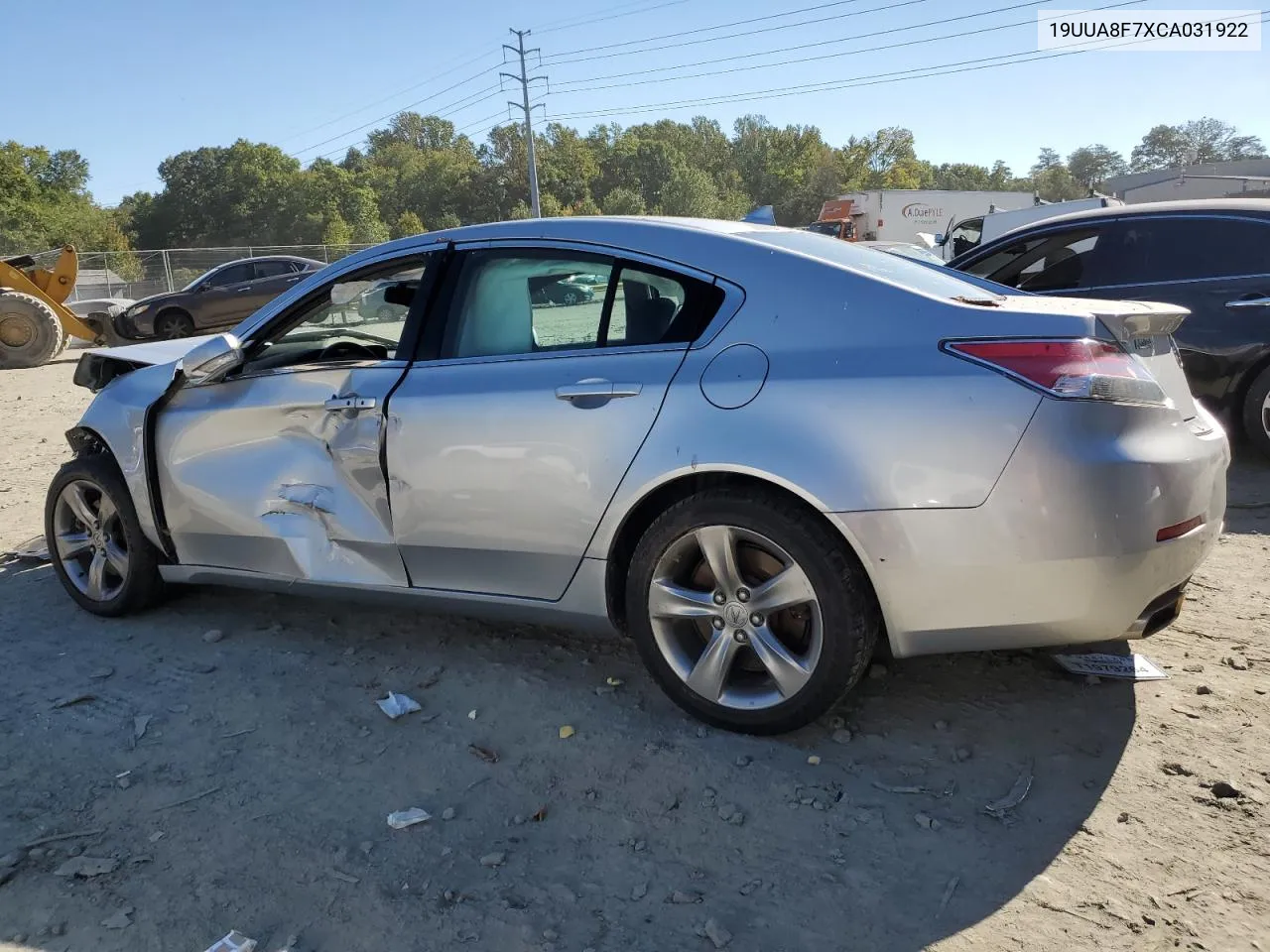 2012 Acura Tl VIN: 19UUA8F7XCA031922 Lot: 73783184