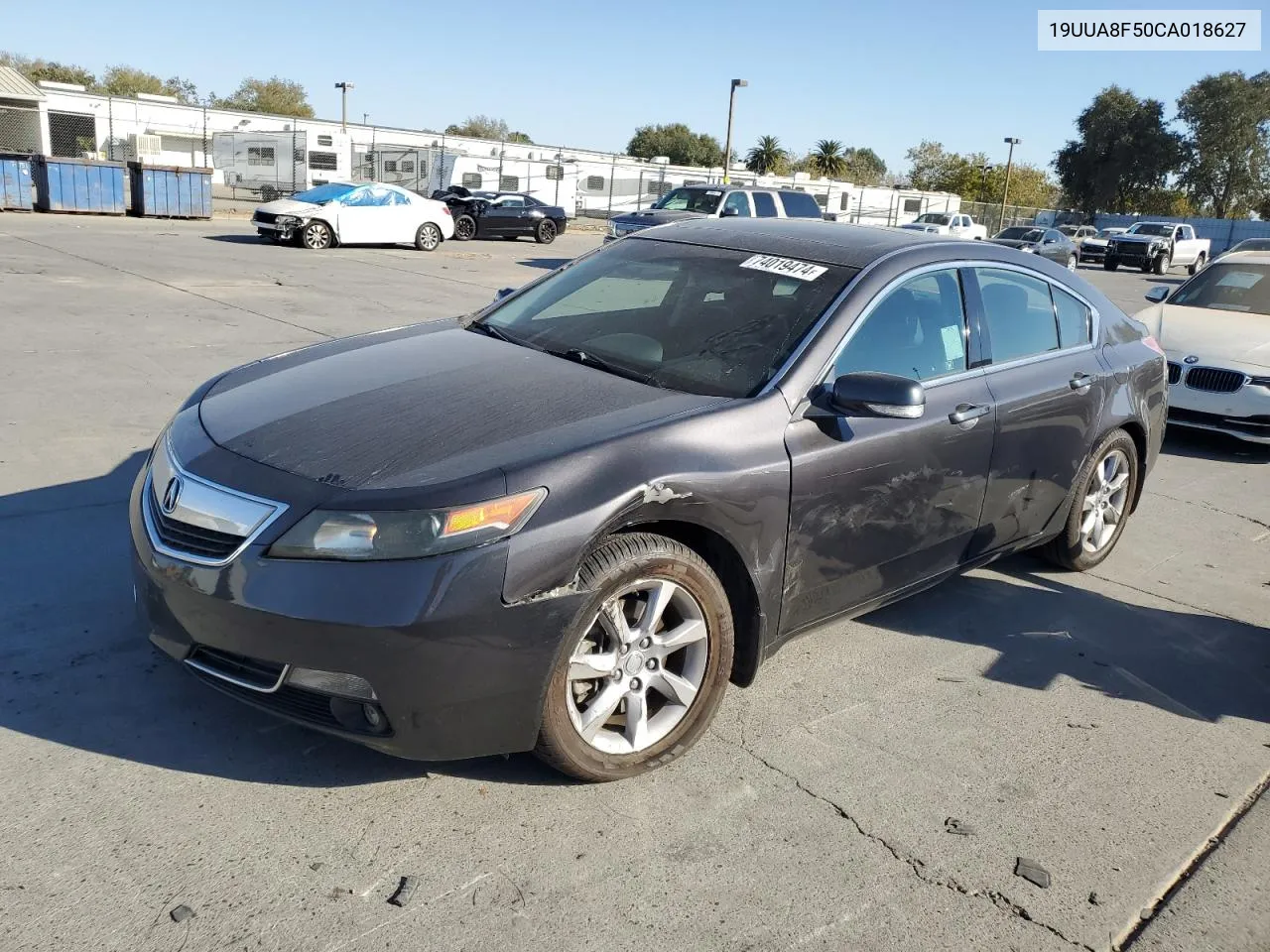 2012 Acura Tl VIN: 19UUA8F50CA018627 Lot: 74019474