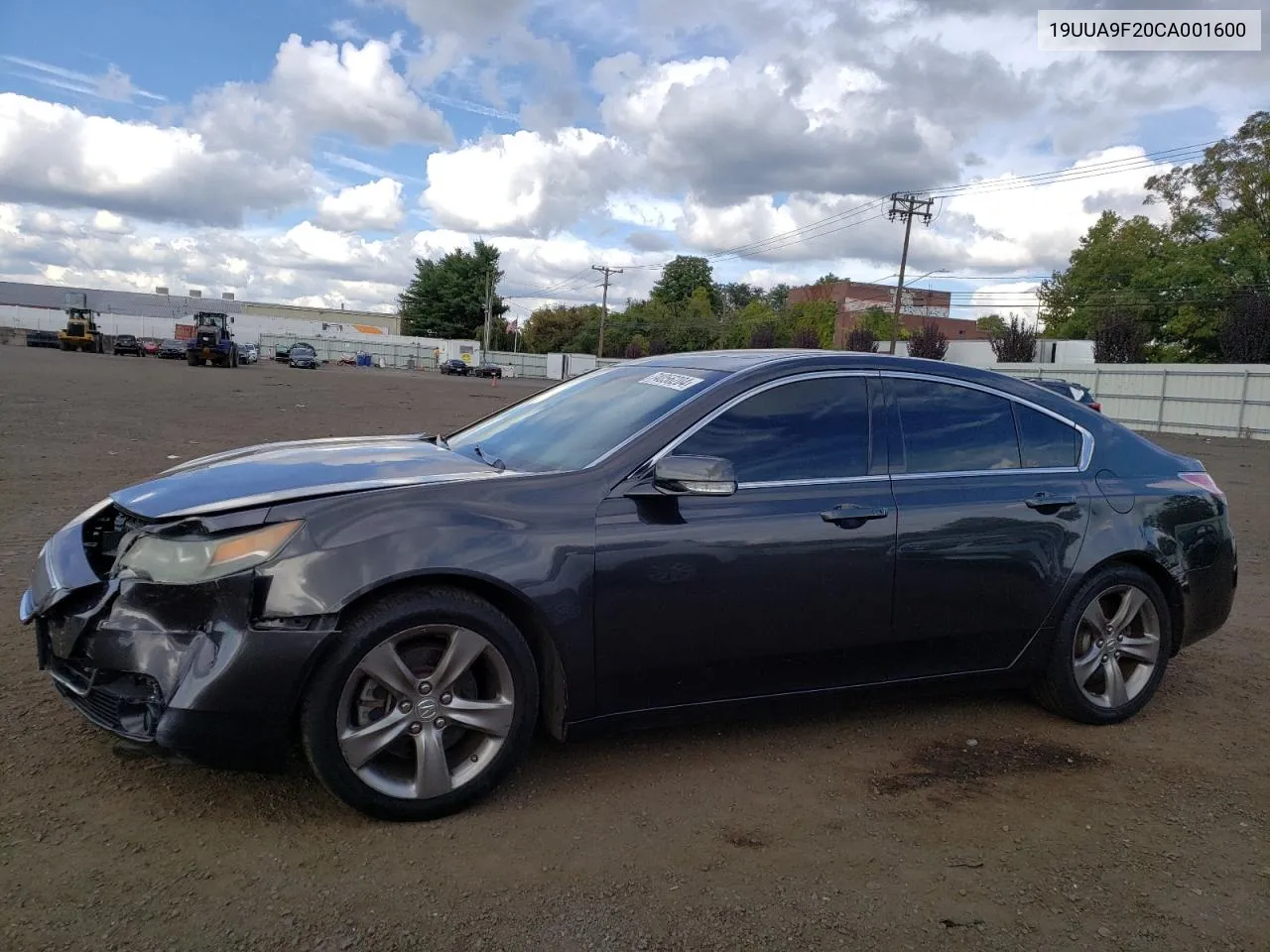 2012 Acura Tl VIN: 19UUA9F20CA001600 Lot: 74056204