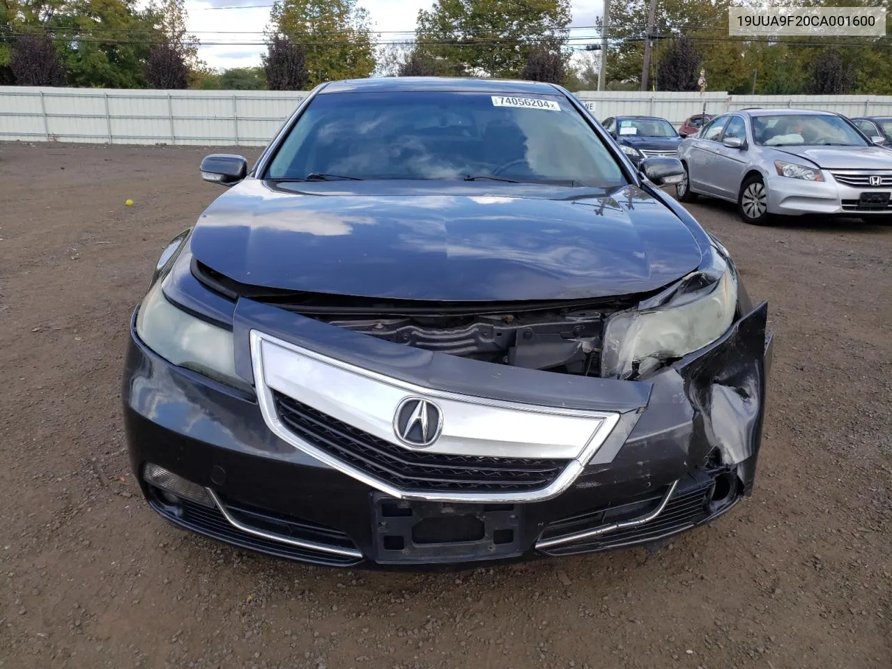 2012 Acura Tl VIN: 19UUA9F20CA001600 Lot: 74056204