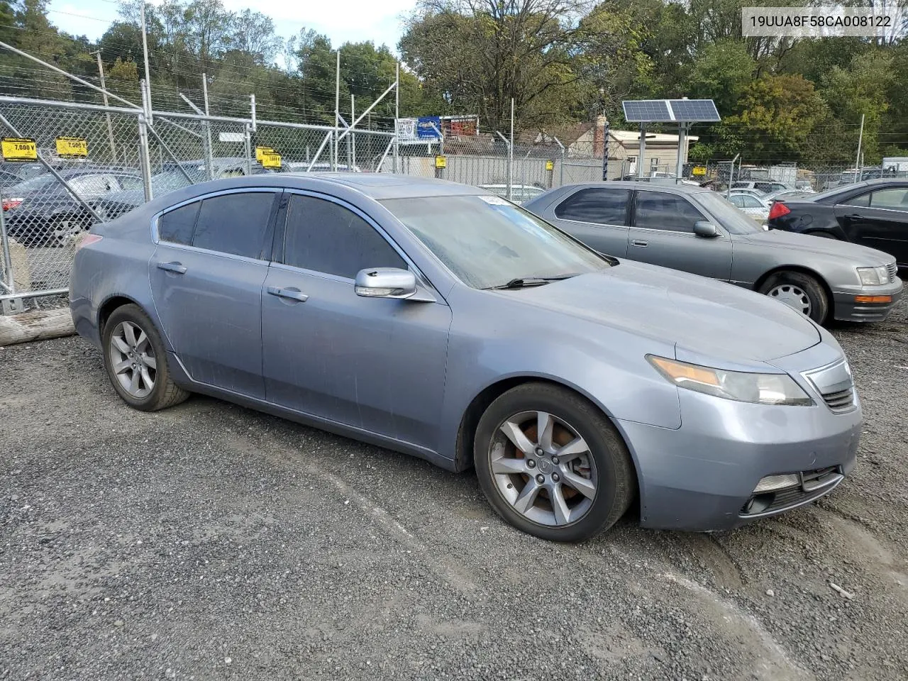 2012 Acura Tl VIN: 19UUA8F58CA008122 Lot: 74484164