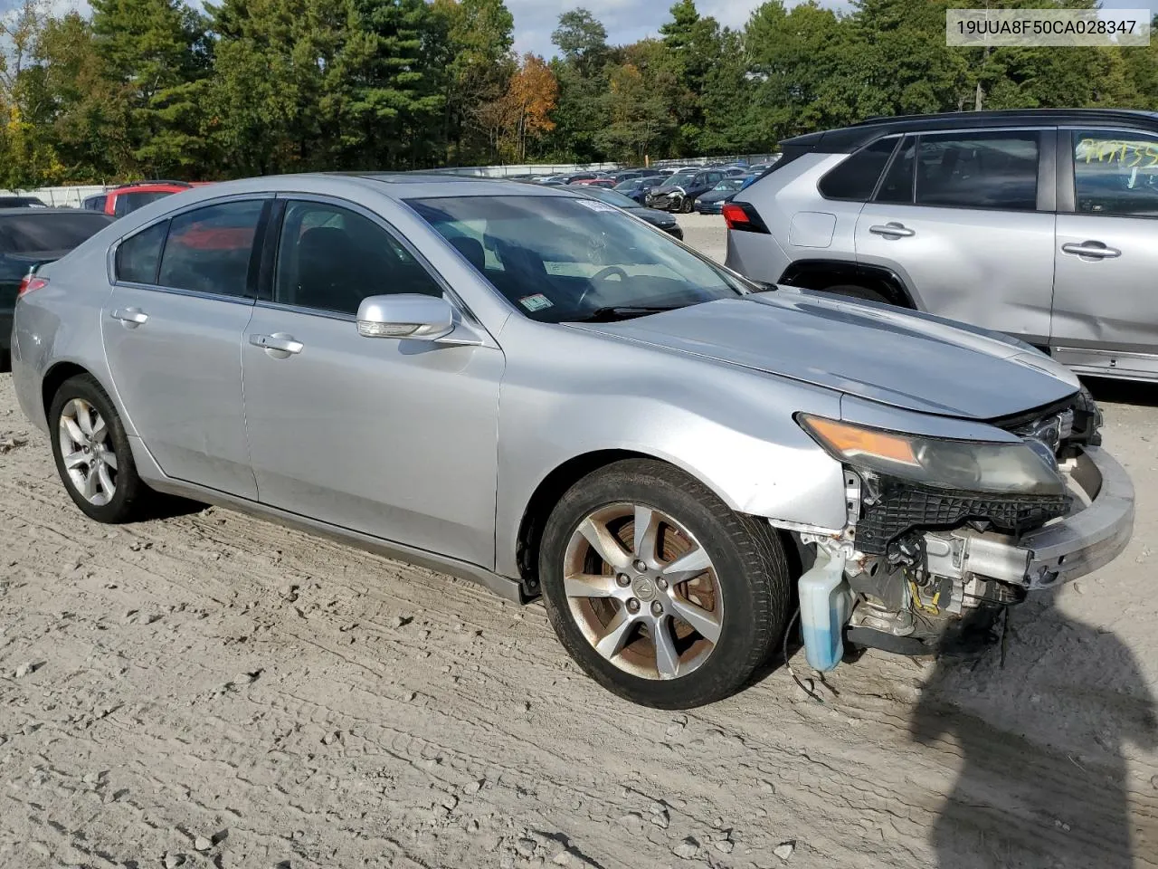 2012 Acura Tl VIN: 19UUA8F50CA028347 Lot: 74546894