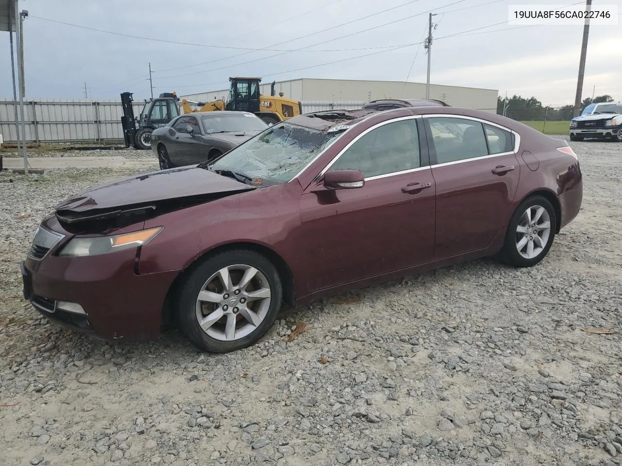 2012 Acura Tl VIN: 19UUA8F56CA022746 Lot: 75455334