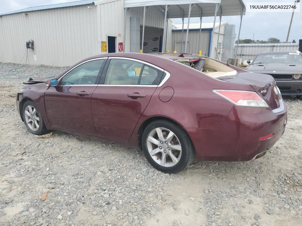 2012 Acura Tl VIN: 19UUA8F56CA022746 Lot: 75455334