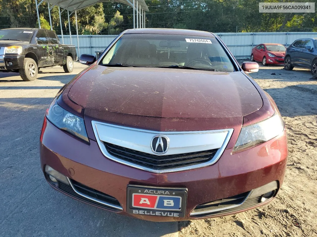 2012 Acura Tl VIN: 19UUA9F56CA009341 Lot: 75742604