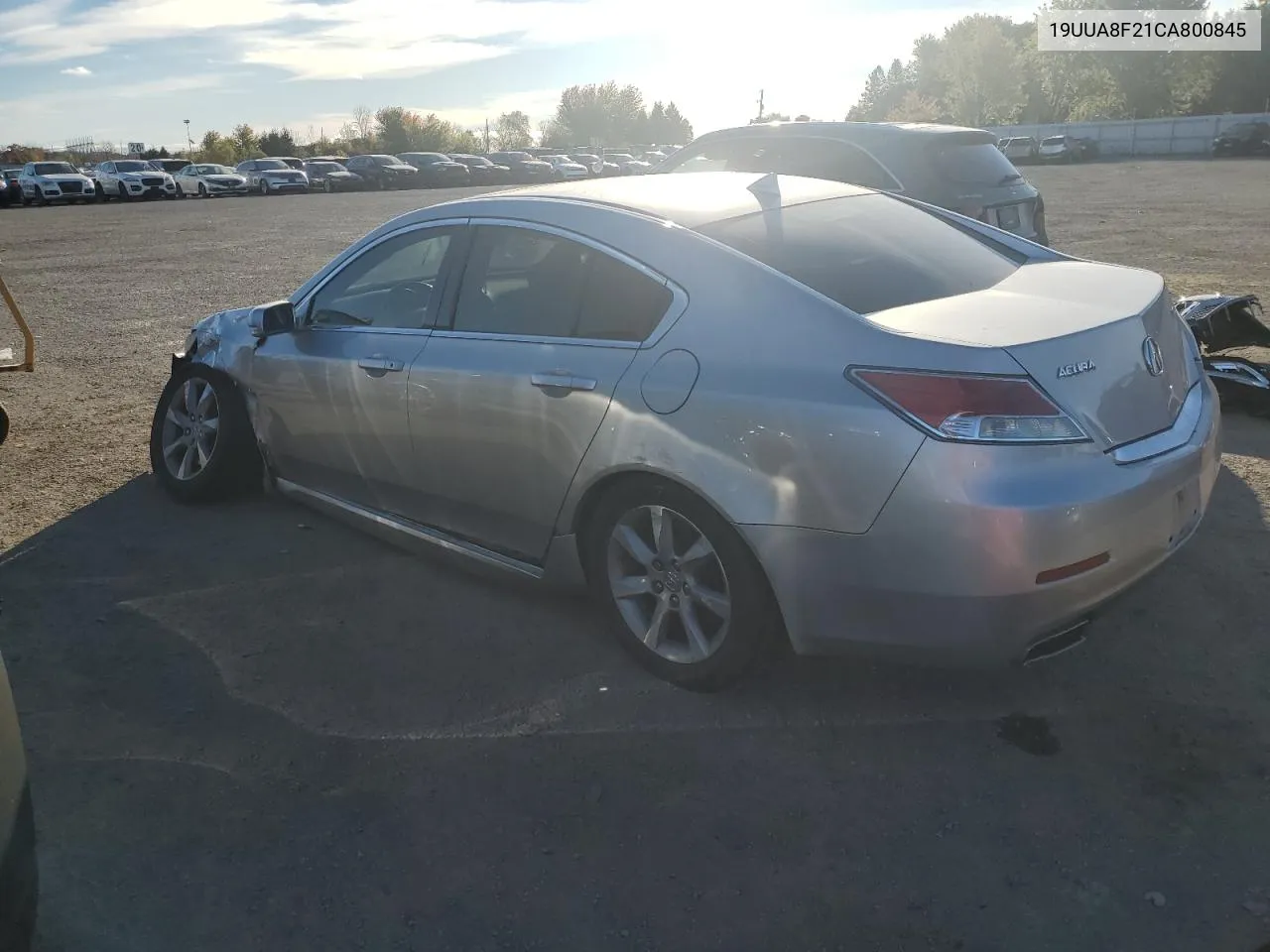 2012 Acura Tl VIN: 19UUA8F21CA800845 Lot: 76014114