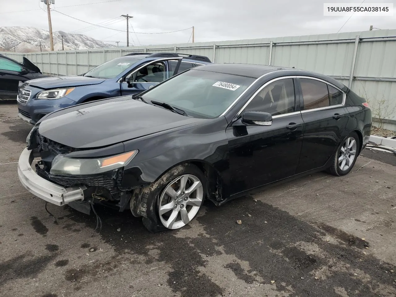 2012 Acura Tl VIN: 19UUA8F55CA038145 Lot: 76480054