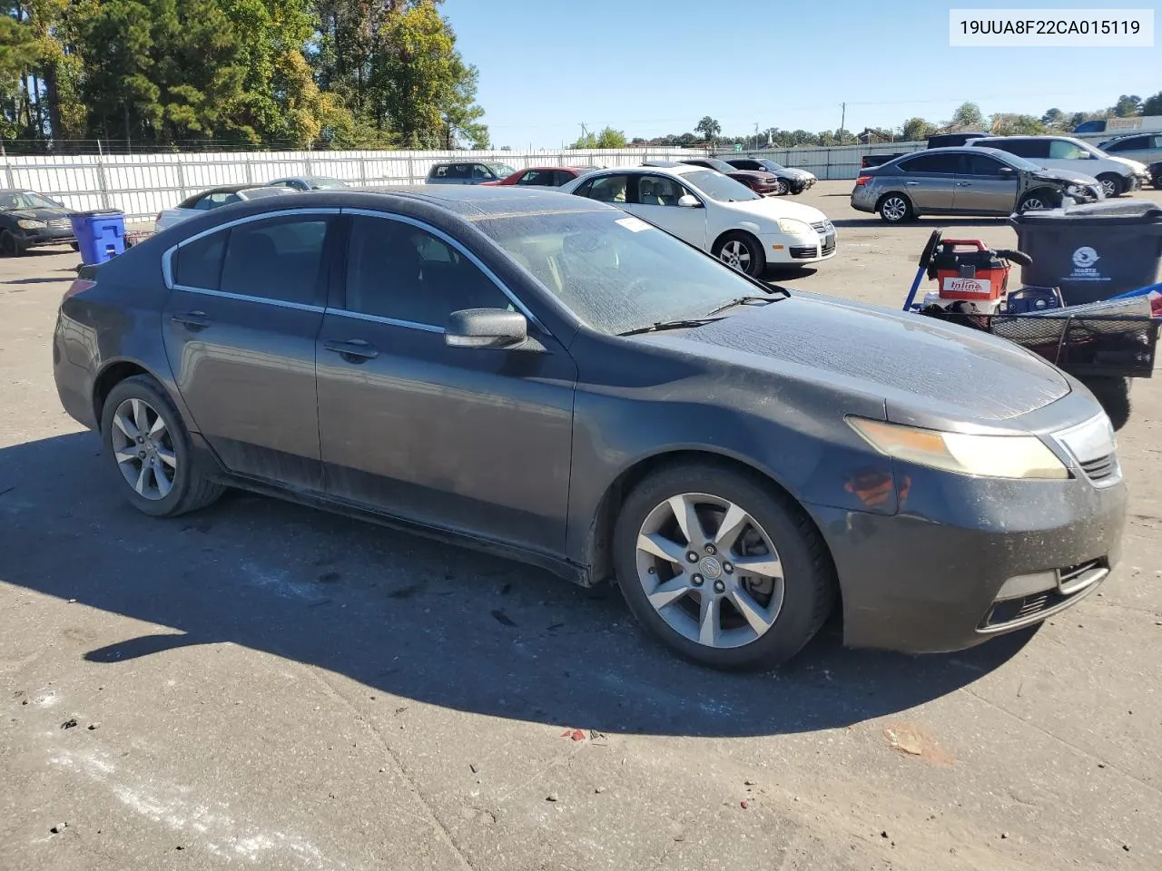 2012 Acura Tl VIN: 19UUA8F22CA015119 Lot: 76665264