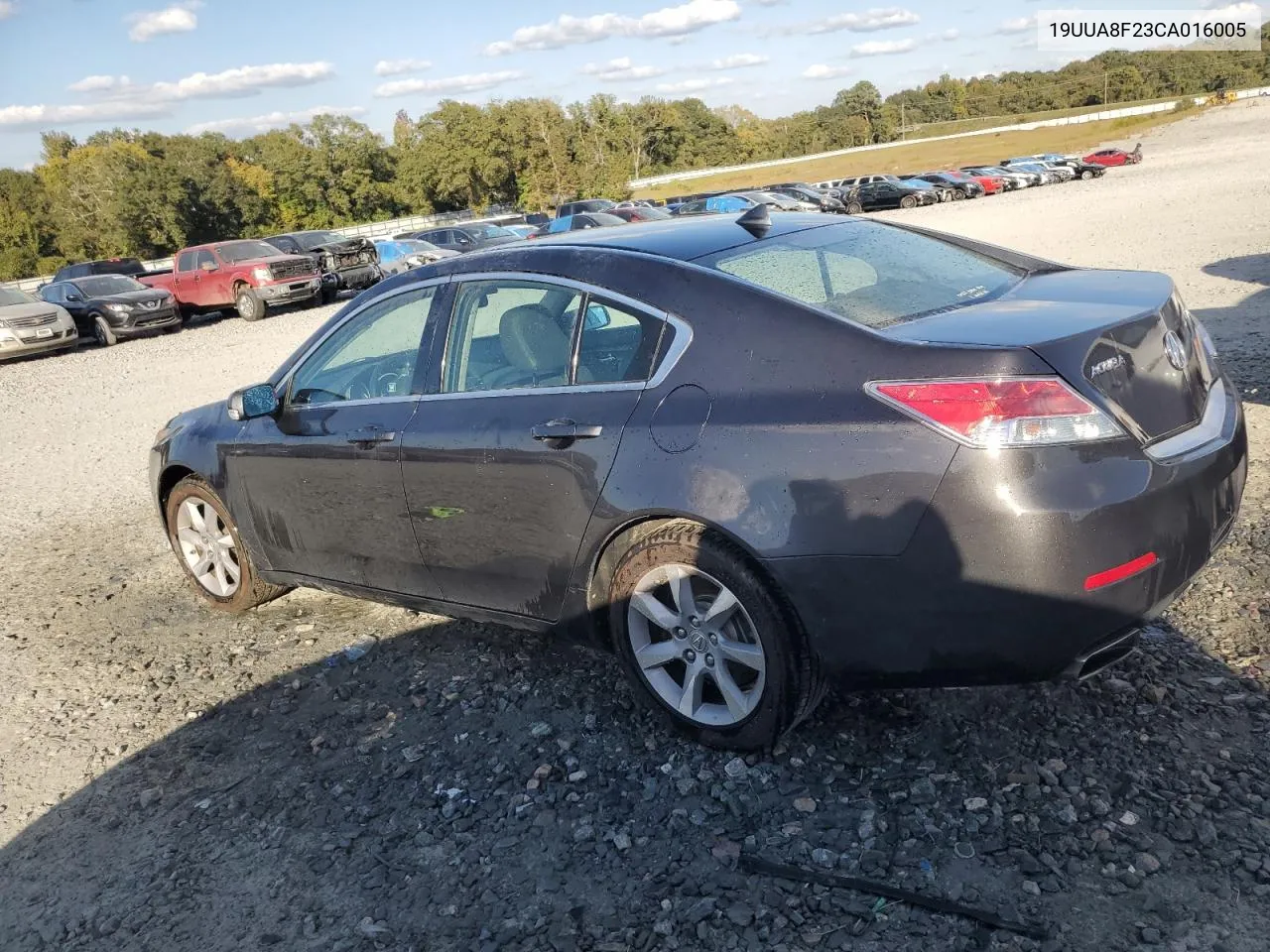 2012 Acura Tl VIN: 19UUA8F23CA016005 Lot: 76808214