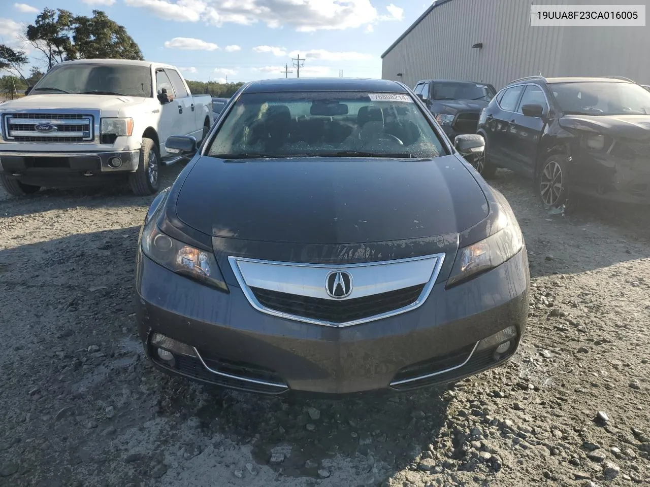 2012 Acura Tl VIN: 19UUA8F23CA016005 Lot: 76808214