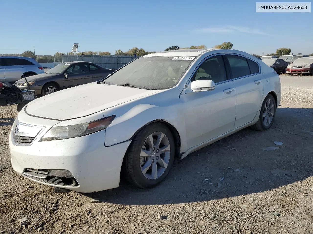 2012 Acura Tl VIN: 19UUA8F20CA028600 Lot: 76967824