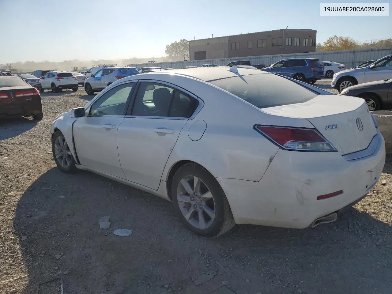 2012 Acura Tl VIN: 19UUA8F20CA028600 Lot: 76967824