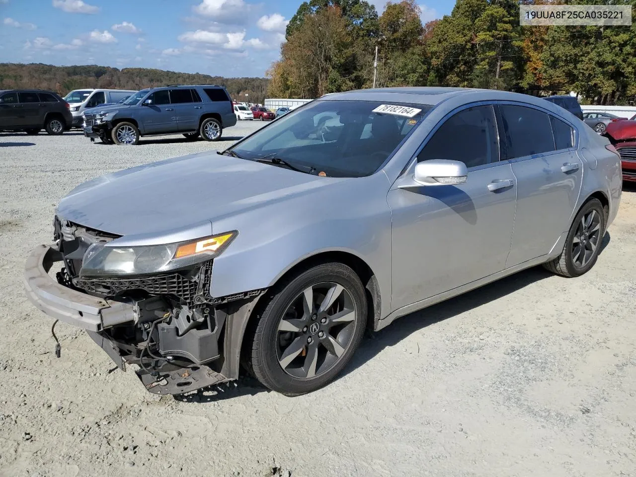 2012 Acura Tl VIN: 19UUA8F25CA035221 Lot: 78182164