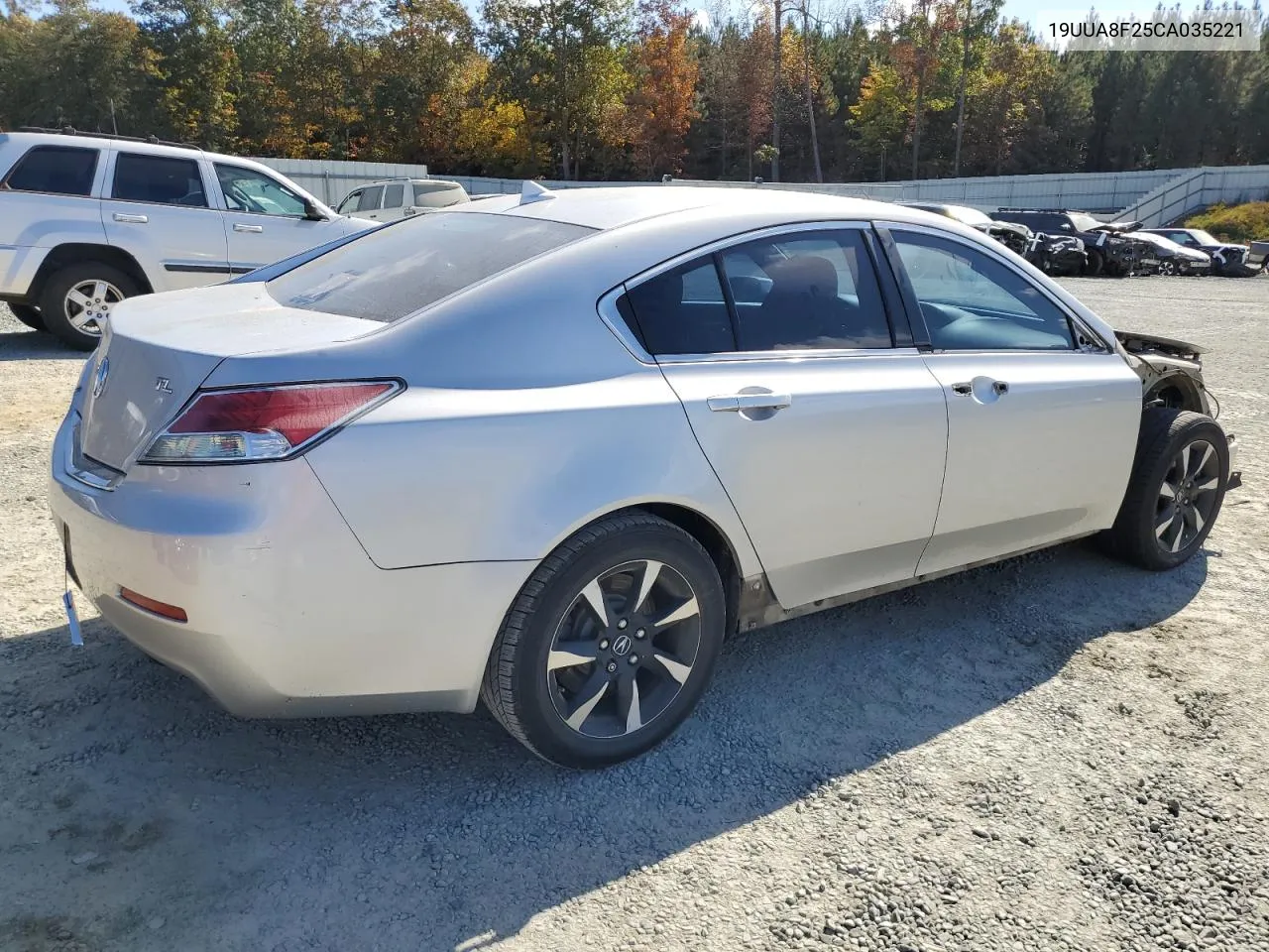 2012 Acura Tl VIN: 19UUA8F25CA035221 Lot: 78182164