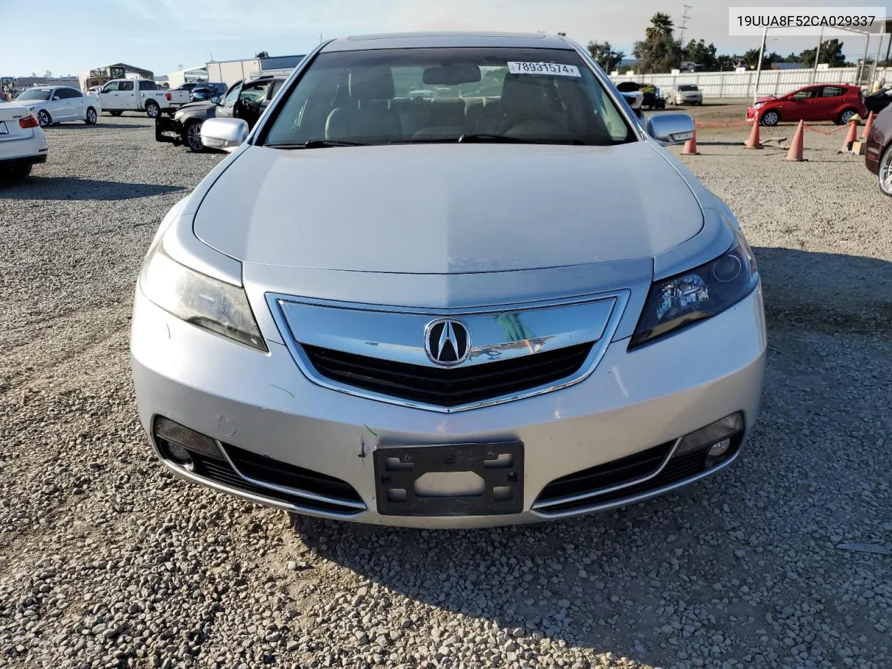 2012 Acura Tl VIN: 19UUA8F52CA029337 Lot: 78931574