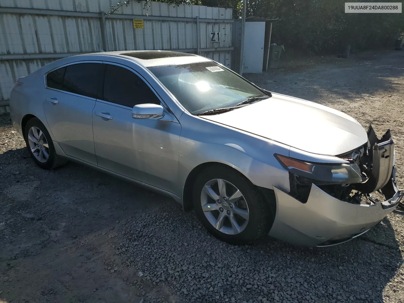 2013 Acura Tl VIN: 19UUA8F24DA800288 Lot: 66040604