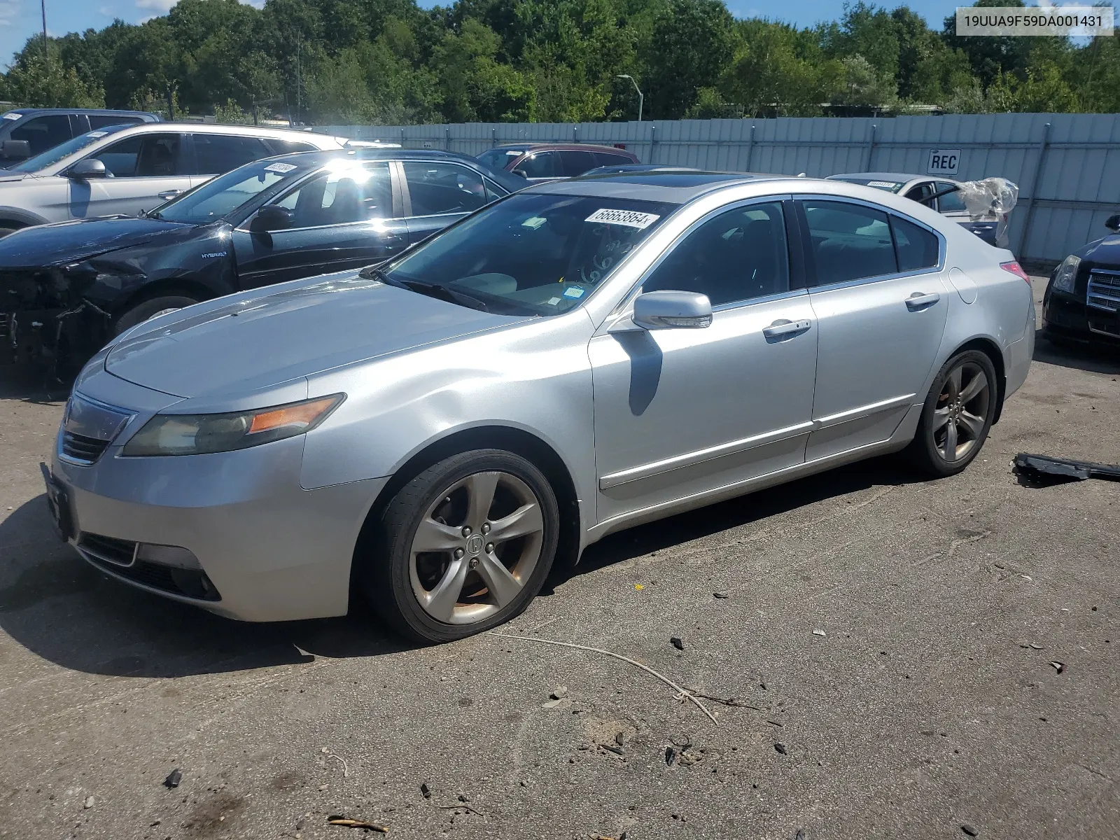 2013 Acura Tl Tech VIN: 19UUA9F59DA001431 Lot: 66663864