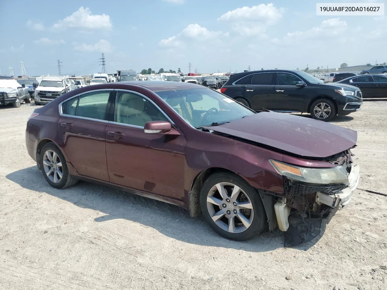 2013 Acura Tl VIN: 19UUA8F20DA016027 Lot: 66695394