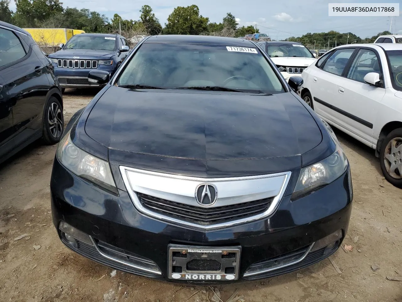 2013 Acura Tl Se VIN: 19UUA8F36DA017868 Lot: 71736174