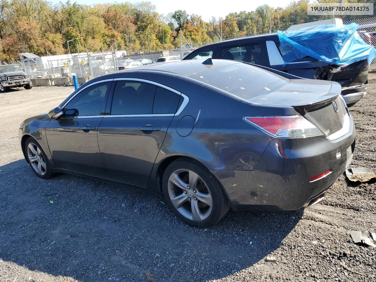 2013 Acura Tl Advance VIN: 19UUA8F78DA014375 Lot: 76720214