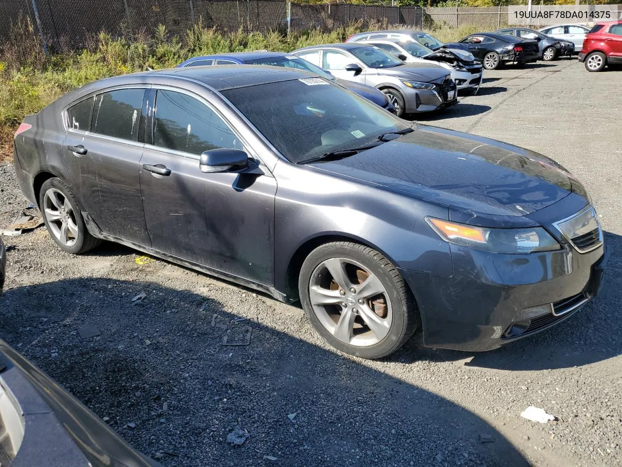 2013 Acura Tl Advance VIN: 19UUA8F78DA014375 Lot: 76720214