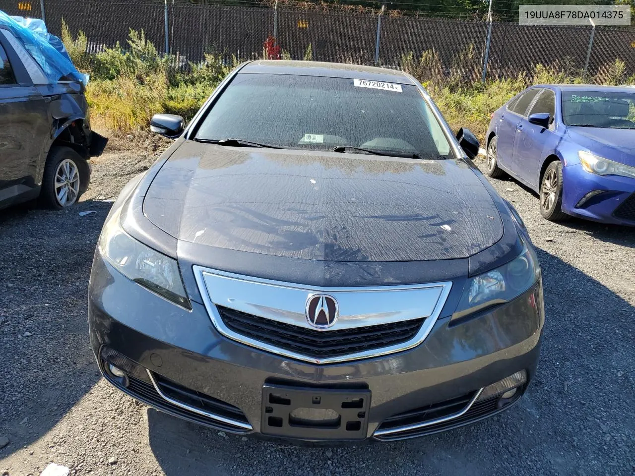 2013 Acura Tl Advance VIN: 19UUA8F78DA014375 Lot: 76720214