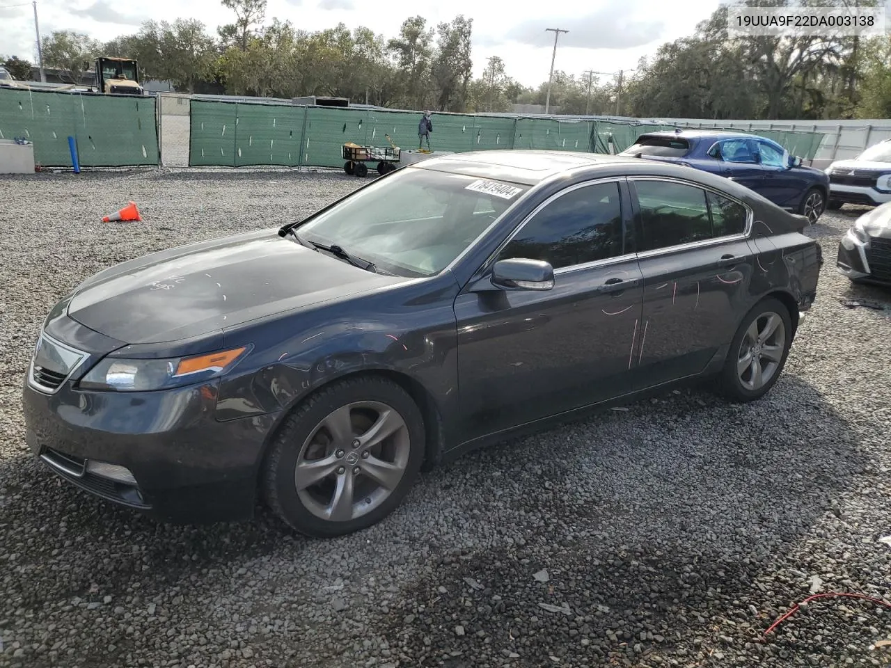 2013 Acura Tl VIN: 19UUA9F22DA003138 Lot: 78419404