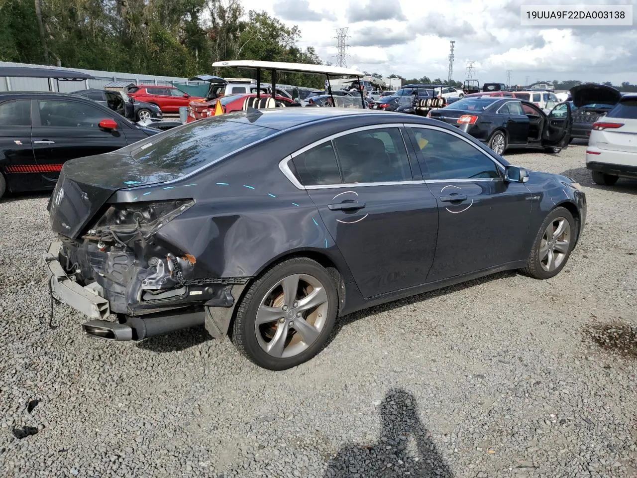 2013 Acura Tl VIN: 19UUA9F22DA003138 Lot: 78419404