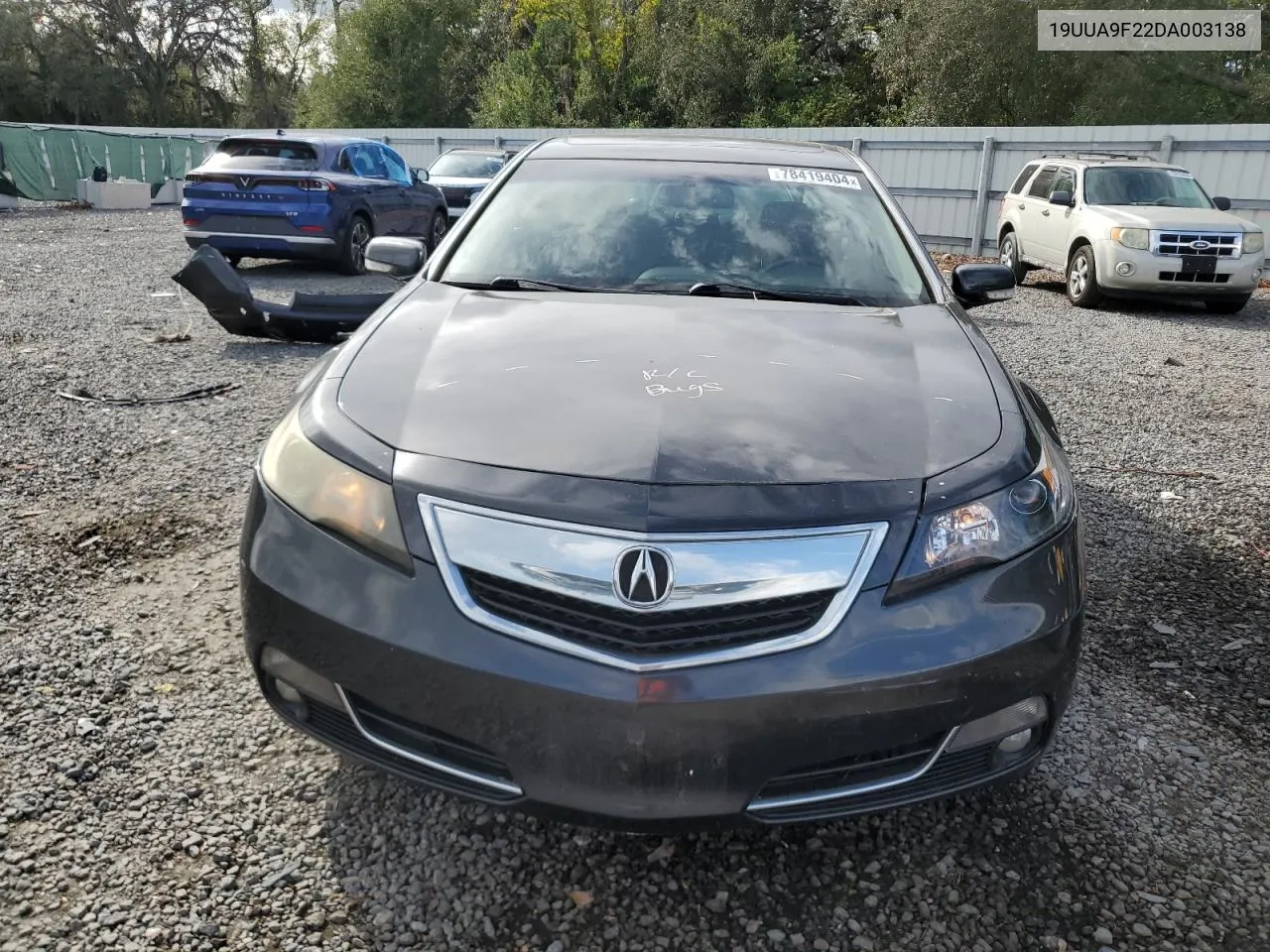 2013 Acura Tl VIN: 19UUA9F22DA003138 Lot: 78419404