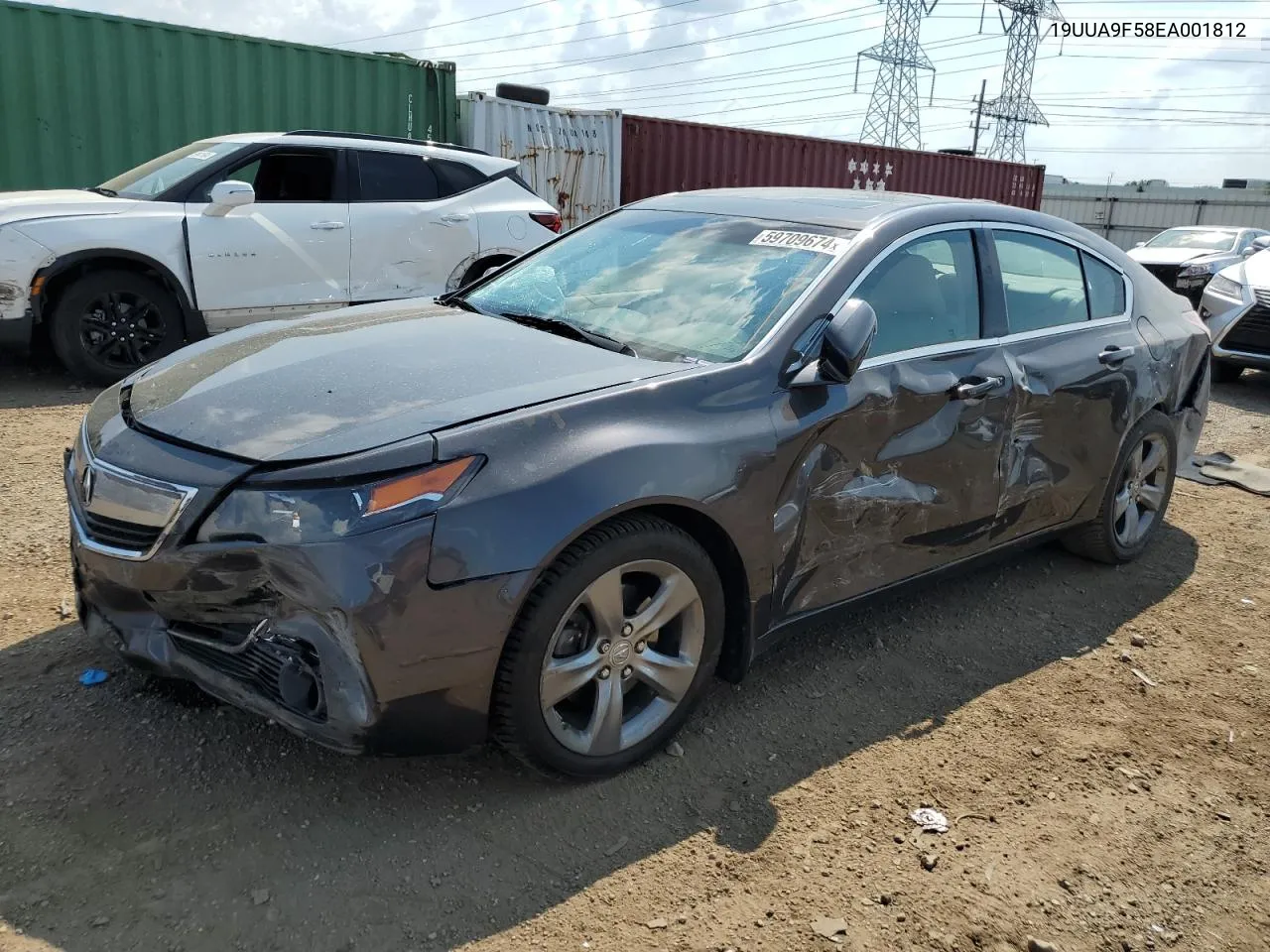 2014 Acura Tl Tech VIN: 19UUA9F58EA001812 Lot: 59709674