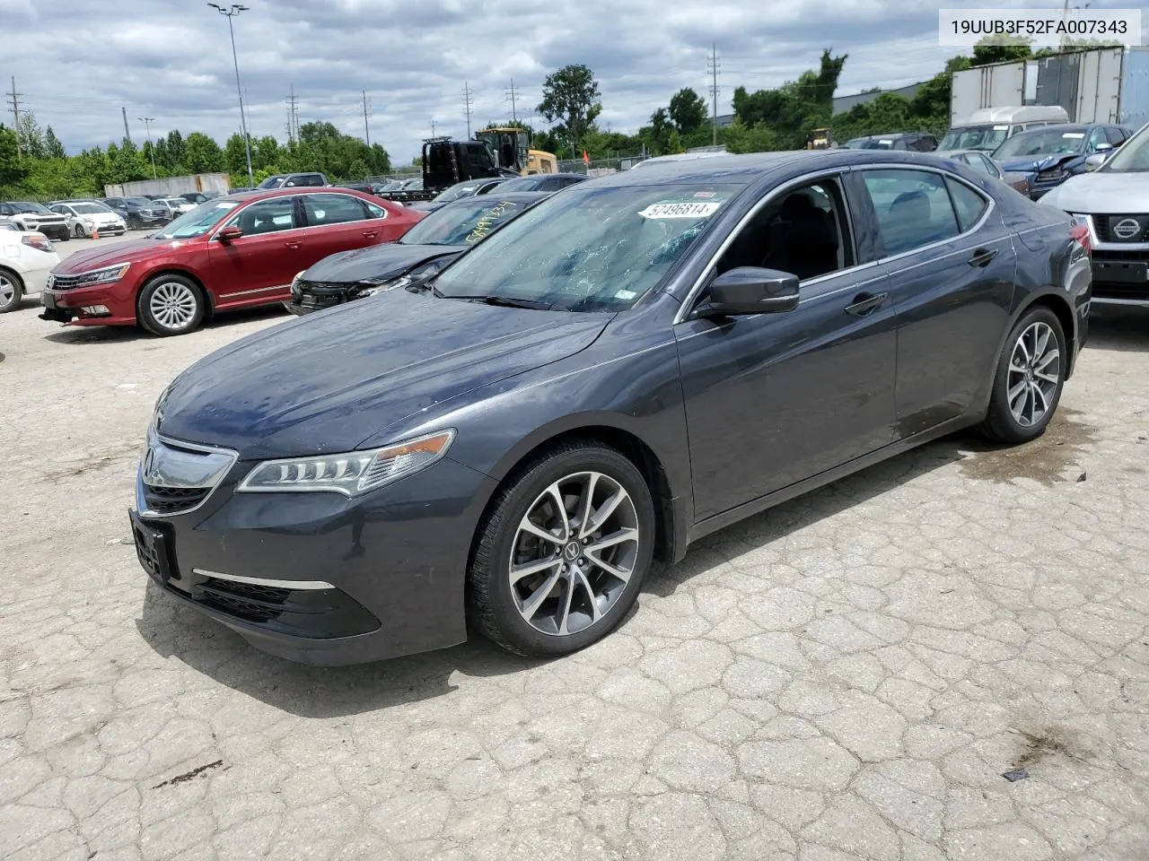 2015 Acura Tlx Tech VIN: 19UUB3F52FA007343 Lot: 57496814