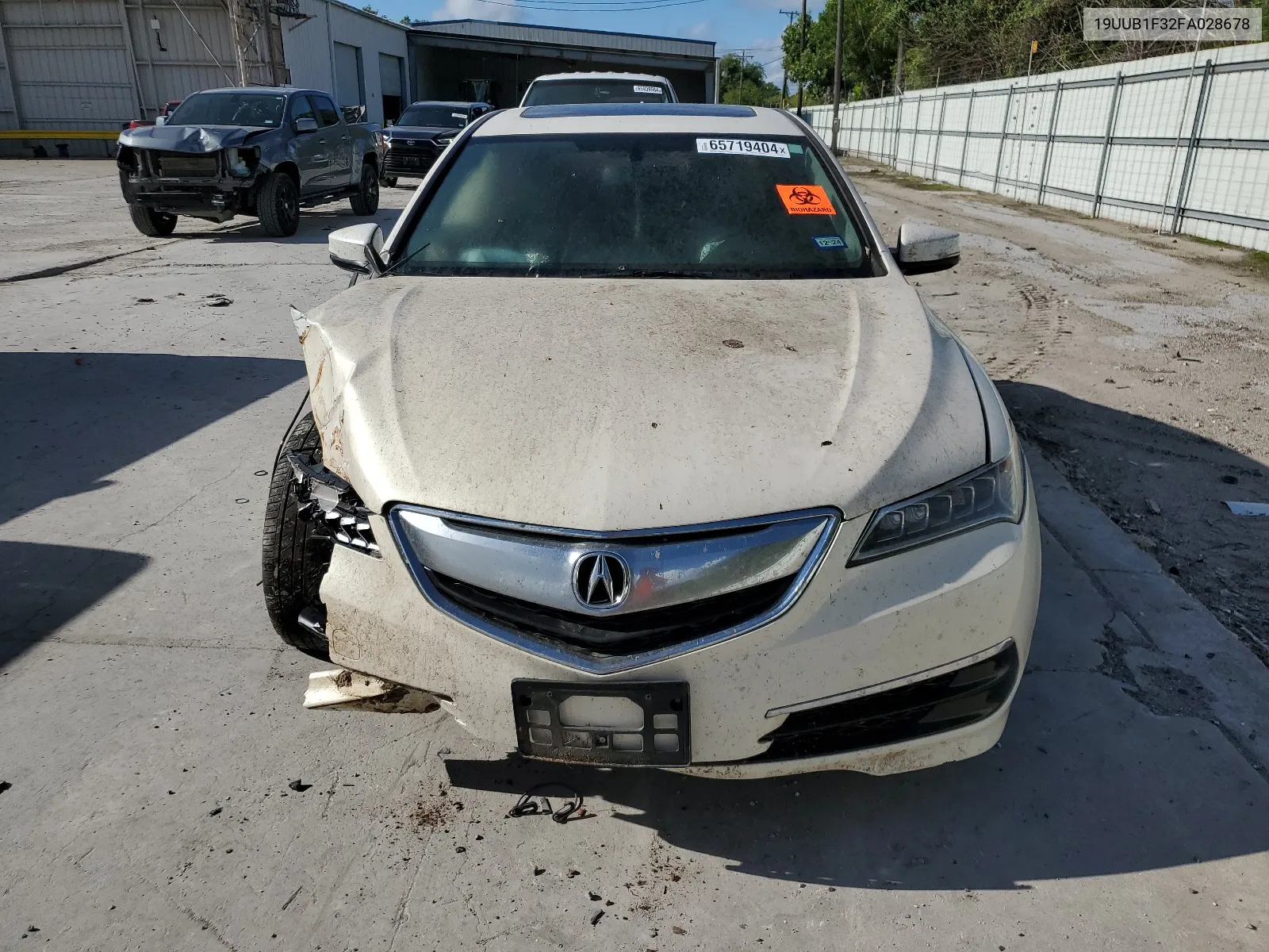 2015 Acura Tlx VIN: 19UUB1F32FA028678 Lot: 65719404