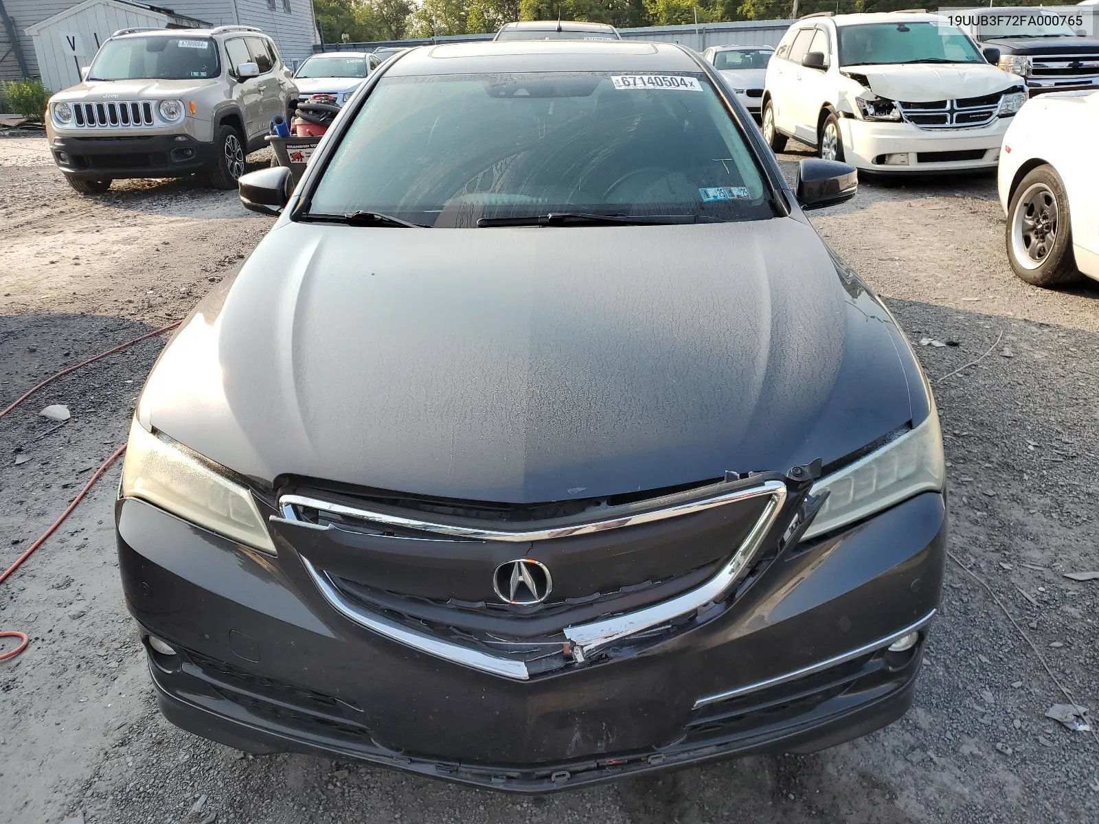 2015 Acura Tlx Advance VIN: 19UUB3F72FA000765 Lot: 67140504